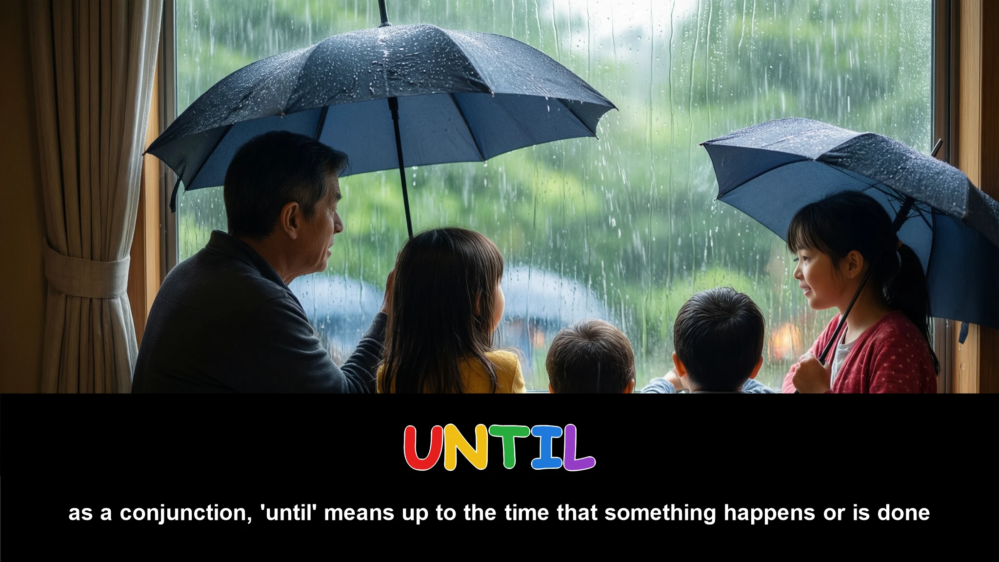 English Illustration for until